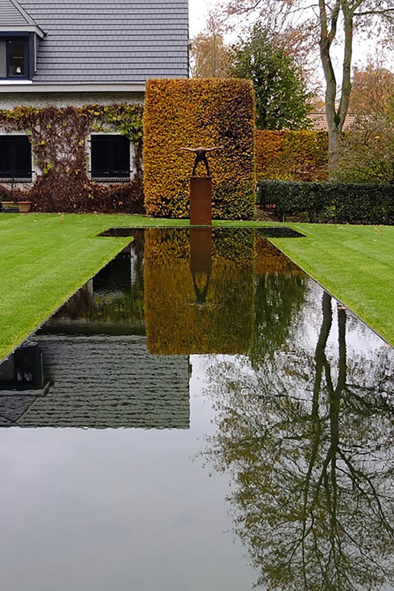 Moderne Spiegelvijver Klein